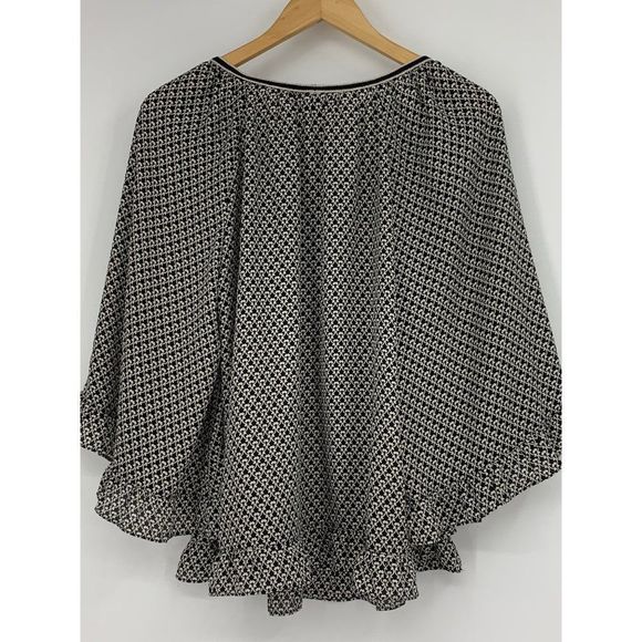 Max studio S2K embroider ruffle top size large relaxed 1758 - Picture 8 of 11